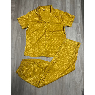 Pijama lụa xước, lụa satin, mango, kaki đồ ngủ pass