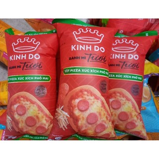 Bánh Mì Tươi Kinh Đô Pizza Xúc Xích Xốt Phô Mai, lốc 5 bánh×70g