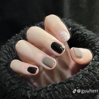 Nail box xám đen nhũ