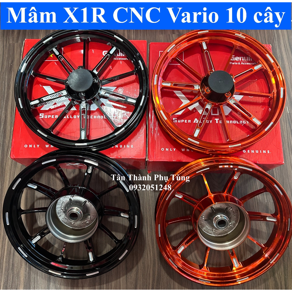 Mâm X1R CNC Vario 10 cây chính hãng