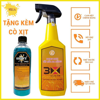 NƯỚC RỬA XE KHÔNG CHẠM SHINY PRO 500ML VÀ 3X CLEAN 1000ML TẨY RỈ SÉT DẦU MỠ