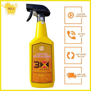 Dung dịch tẩy rửa dầu nhớt mỡ đa năng 3x clean 1000ml