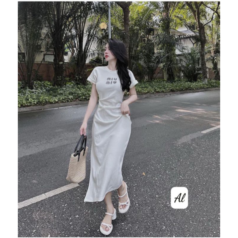 Váy đầm body miumiu hàng cao cấp sang chảnh đi làm, đi chơi