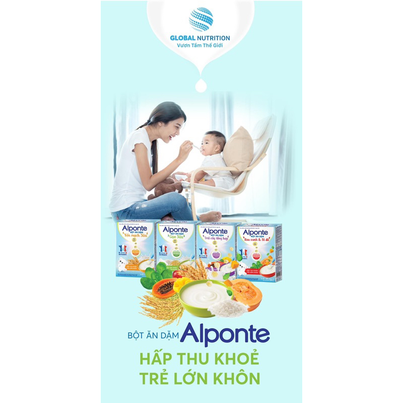 Bột ăn dặm Alponte 200g cho bé từ 4 tháng tuổi