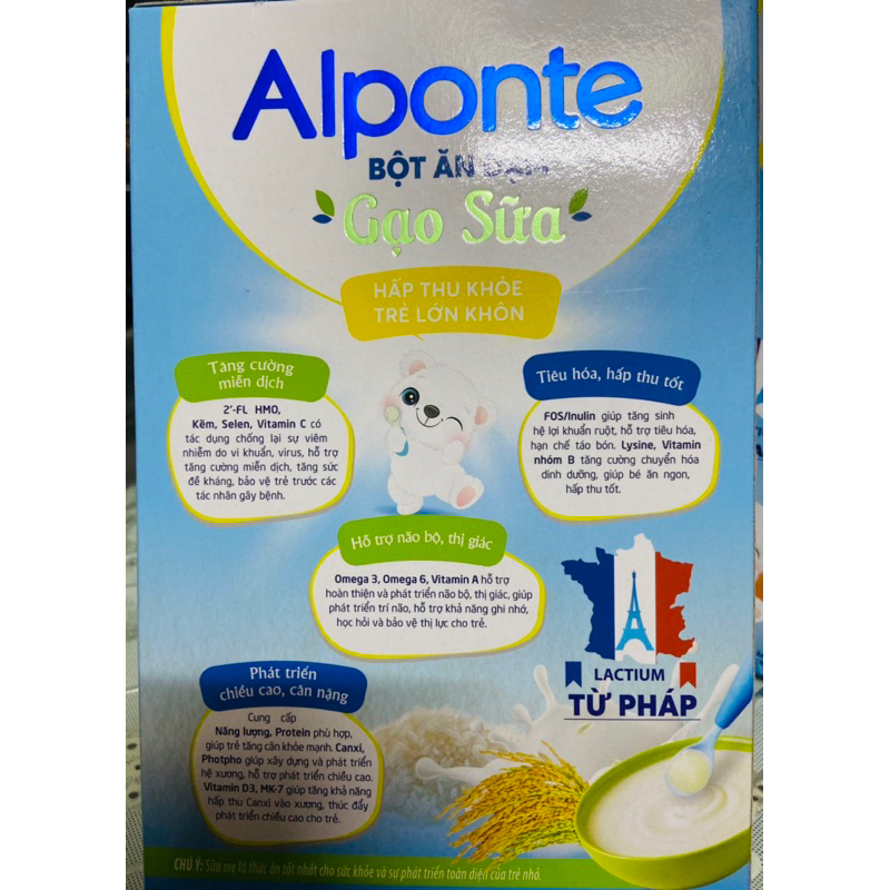 Bột ăn dặm Alponte 200g cho bé từ 4 tháng tuổi