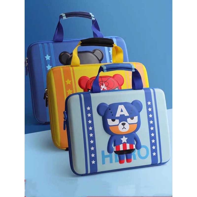 Cặp sách học thêm hoạt hình Túi cho bé trai bé gái đi học thêm cầm tay đựng đồ dùng sách vở phù hợp nhất cho bé từ lớp 1