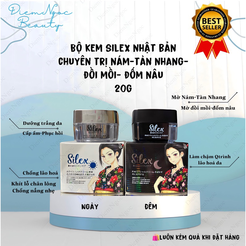 Bộ Kem Silex Nhật Bản Đa Chức Năng 20g ( Ngừa Mụn-Nám-Tàn Nhang-Đồi Mồi )