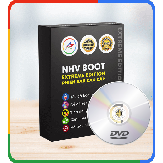 Đĩa DVD NHV BOOT Extreme 2024 - Công Cụ Cứu Hộ Máy Tính