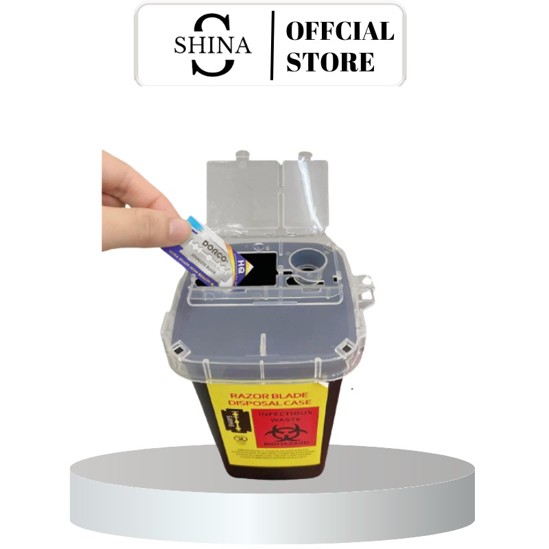 Thùng rác mini đựng dao tem, dao lam sọt rác salon