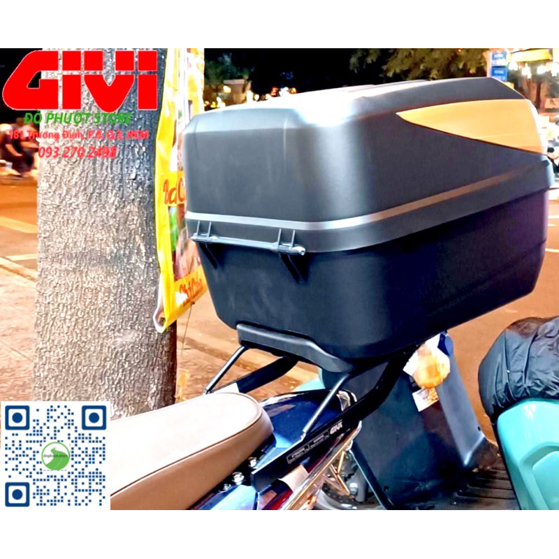 Future 125 lên thùng sau B32Gold và baga MV