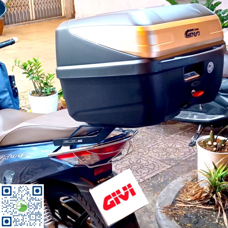 Future 125 lên thùng sau B32Gold và baga MV