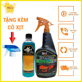 DUNG DỊCH RỬA XE KHÔNG CHẠM SHINY PRO VÀ 3X SUPER CLEAN
