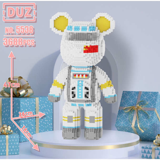 Bộ Đồ Chơi Lego Lắp Ráp Gấu BEARBRICK 47cm Hình Chú Gấu Xinh Xắn