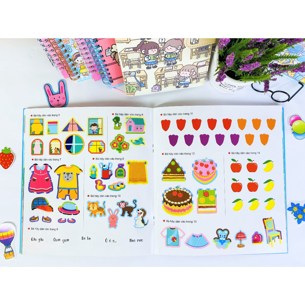 Sách - Combo 3 Quyển Sticker Bóc Dán Thông Minh - Phát Triển Chỉ Số Cảm Xúc EQ - Ndbooks