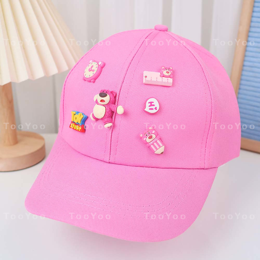 Mũ kết lưỡi trai Gấu dâu Lotso đính charm dễ thương cute TooYoo BK00147