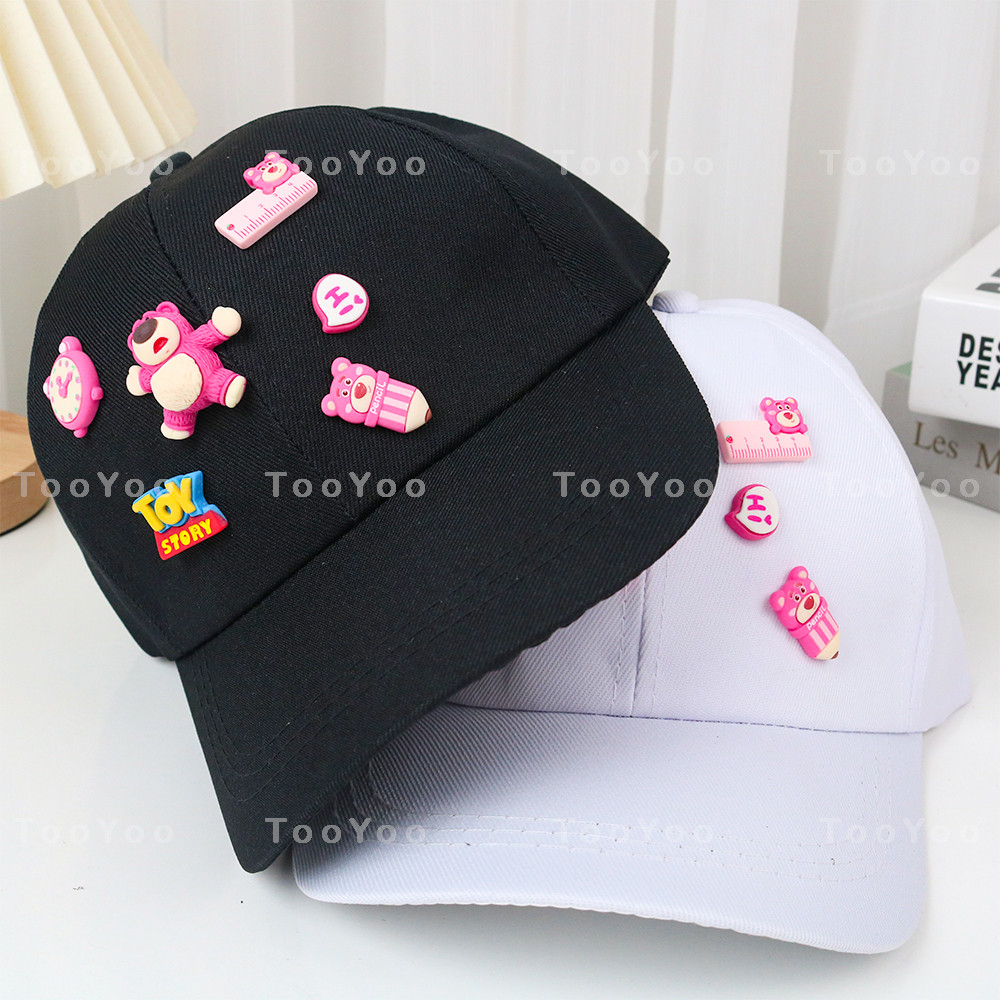 Mũ kết lưỡi trai Gấu dâu Lotso đính charm dễ thương cute TooYoo BK00147