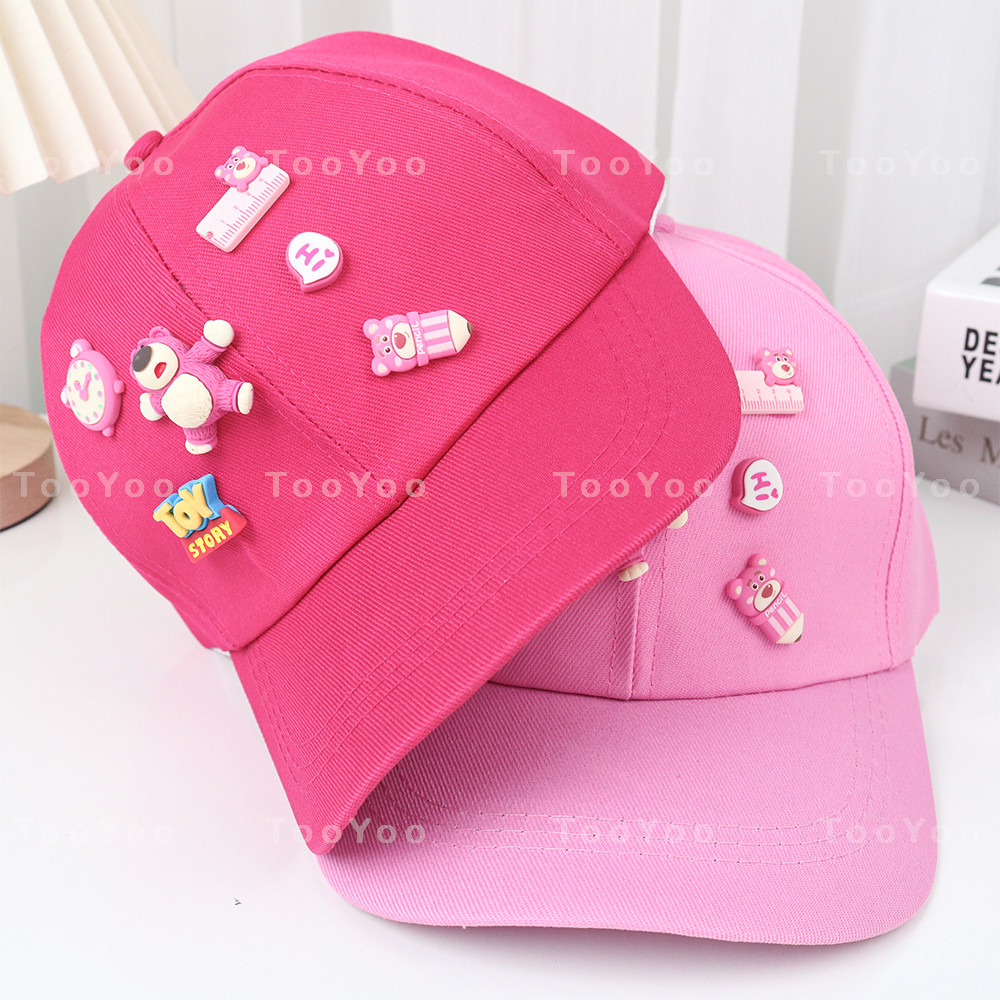 Mũ kết lưỡi trai Gấu dâu Lotso đính charm dễ thương cute TooYoo BK00147