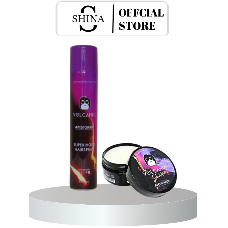 COMBO Gôm Sáp Volcanic Clay + Sáp Volcanic Clay Tạo Kiểu Và Giữ Nếp Cho Tóc. HÀNG CHÍNH HÃNG