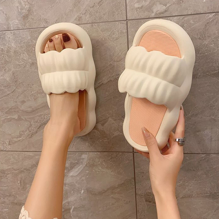 Dép sandal đế mềm dày 、bên ngoài dễ thương nơ 、mùa hè dành cho nữ