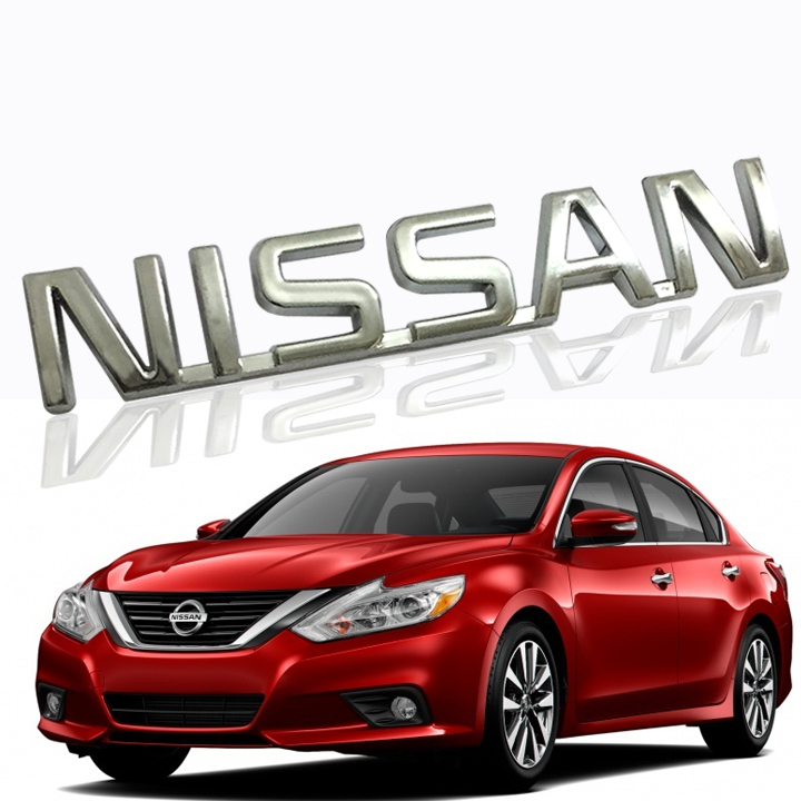 Logo chữ nổi NISSAN dán - LOGO Dán Xe