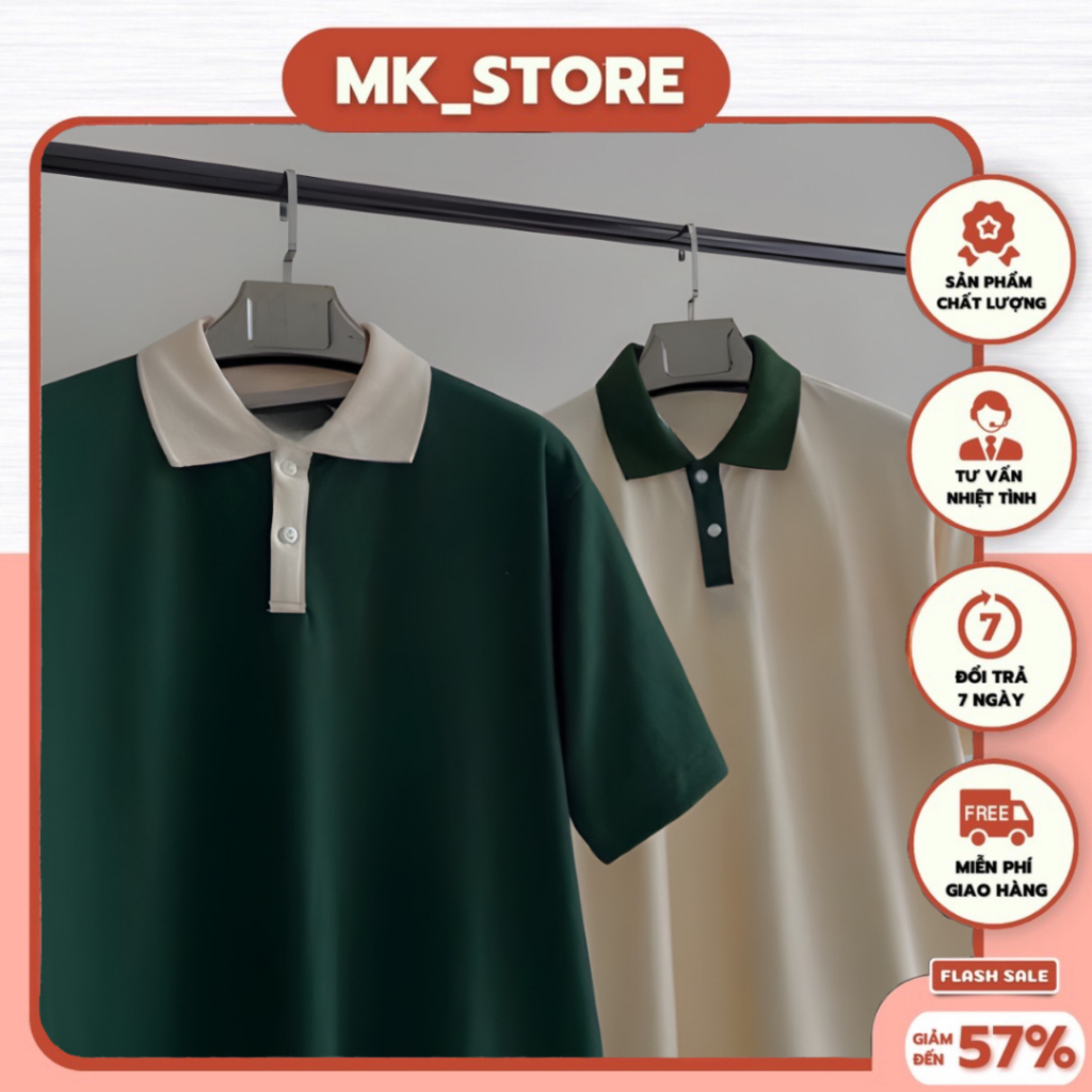 Áo Polo Oversize Phối Cổ Chuẩn Form Local Brand Nhiều Màu, Chất Cotton Không Xù - Nhận In Theo Yêu Cầu (TCP1)
