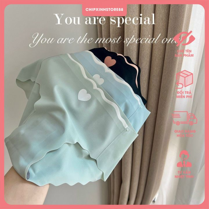 COMBO 10 QUẦN LÓT SU TIM VIỀN LƯỢN SÓNG MS540