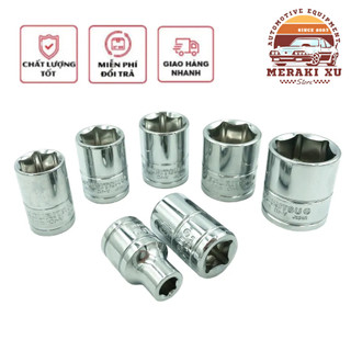 Khẩu-tuýp ngắn 3/8 inch - kouritsu , thép cr-v siêu cứng, siêu bền, nhỏ gọn