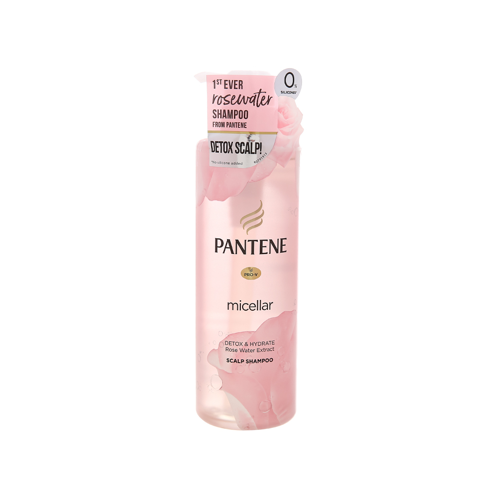 Dầu gội /xả Pantene Micellar chiết xuất nước hoa hồng 530ml