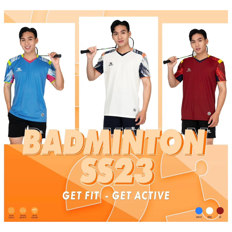 Áo cầu lông nam Bulbal badminton SS23 BAT1011