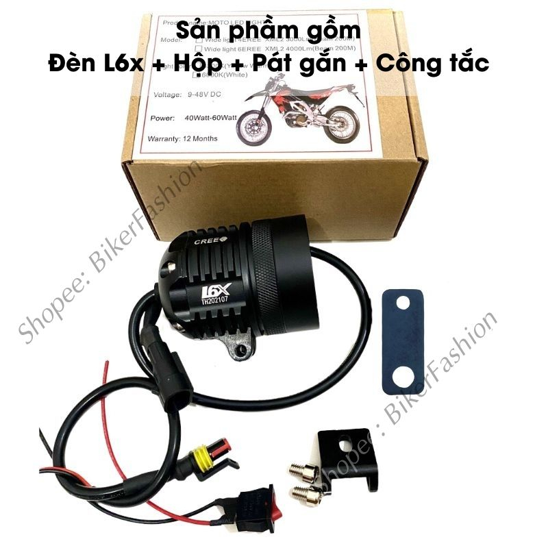 Đèn trợ sáng L6X 40W hàng chính hãng