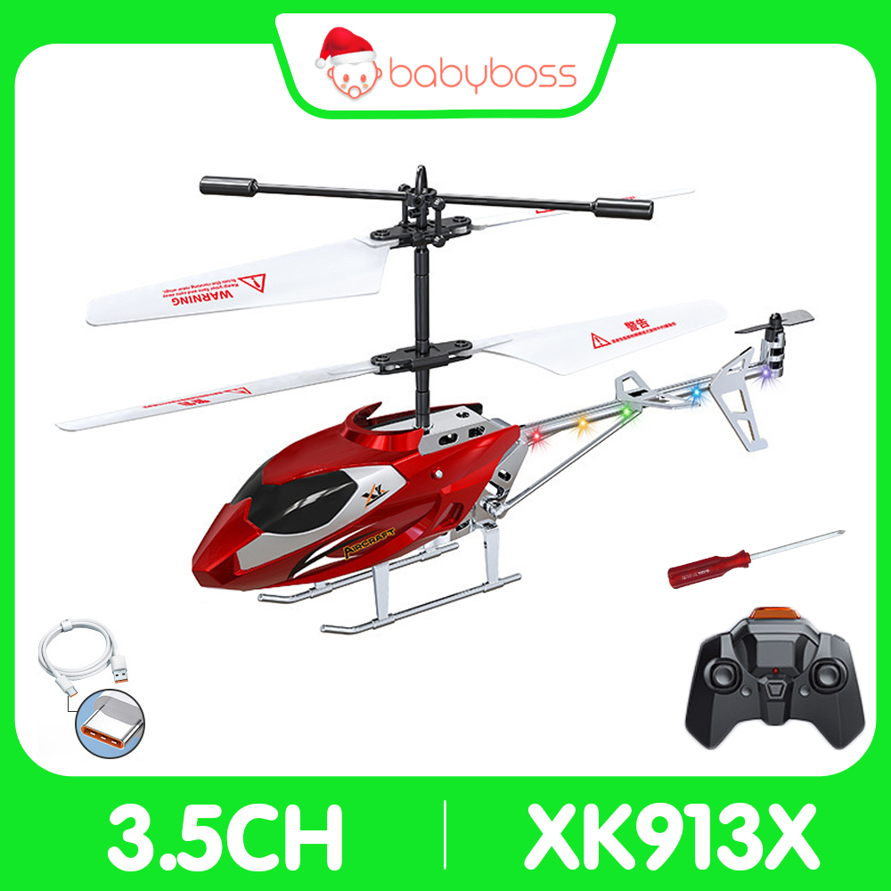 Máy bay trực thăng điều khiển từ xa 3.5ch có đèn led XK913X