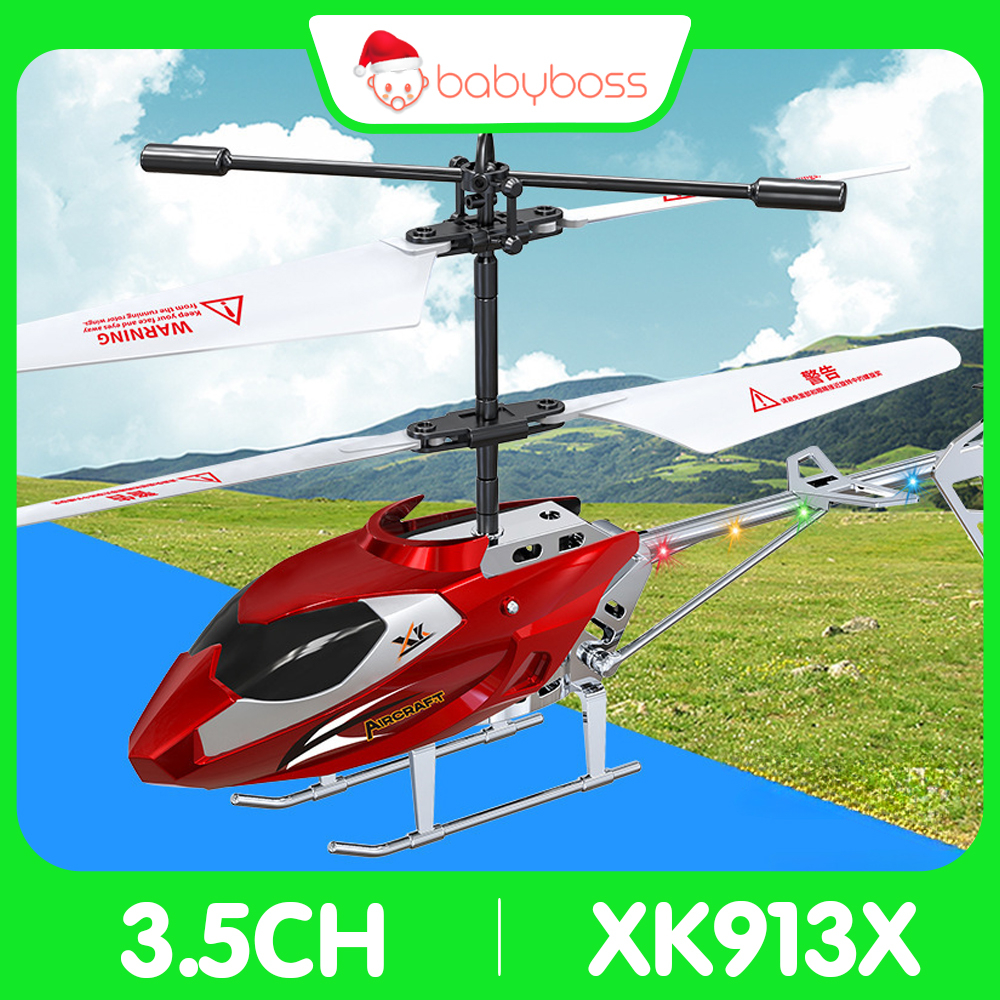 Máy bay trực thăng điều khiển từ xa 3.5ch có đèn led XK913X