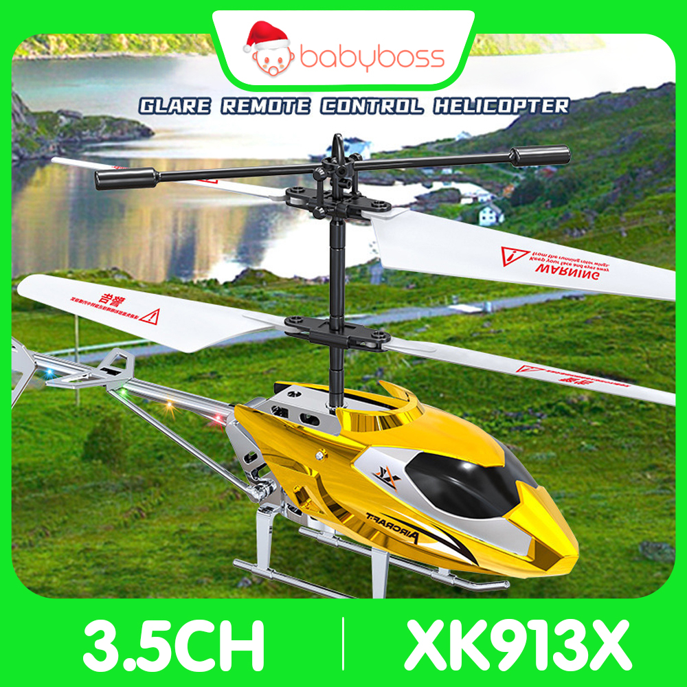 Máy bay trực thăng điều khiển từ xa 3.5ch có đèn led XK913X