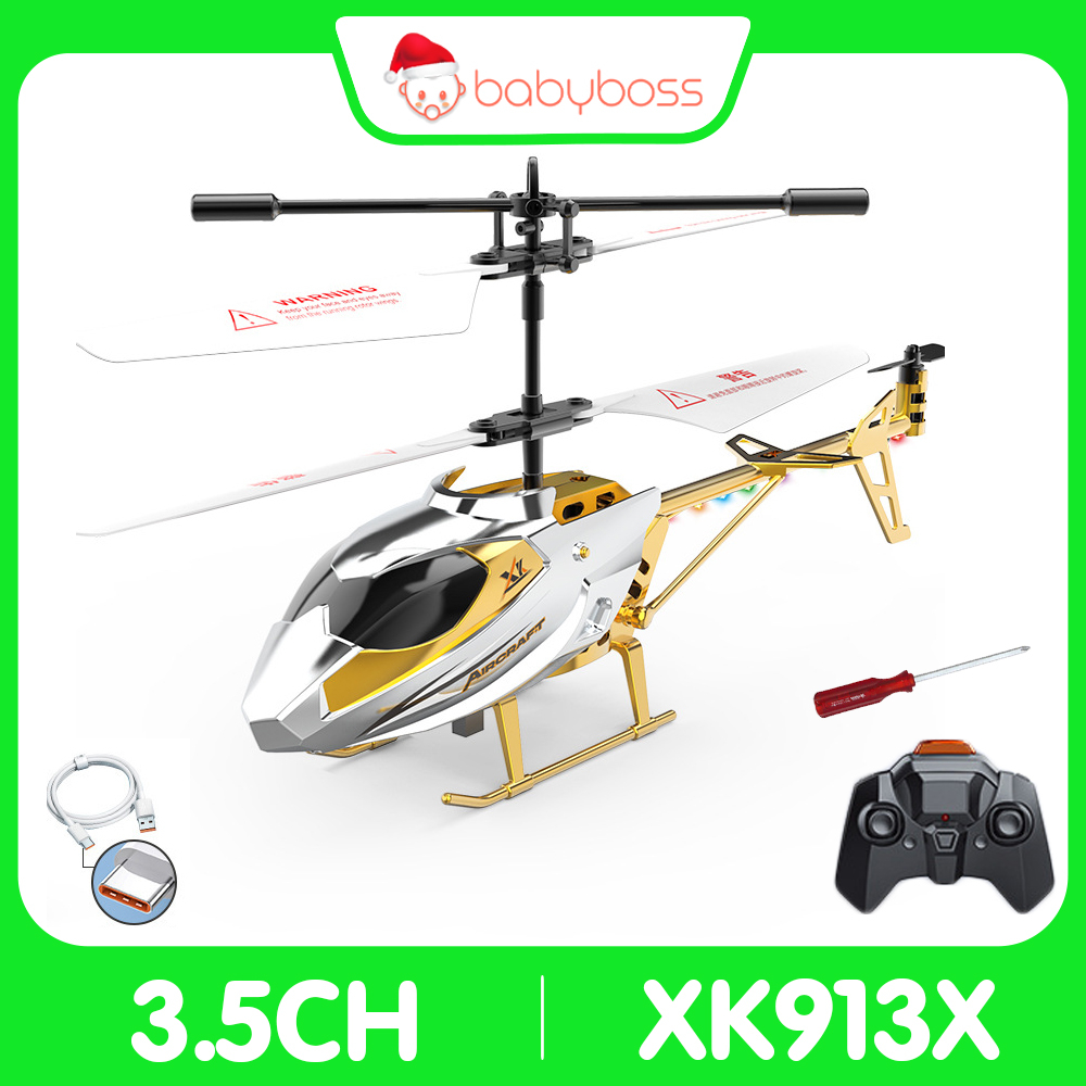 Máy bay trực thăng điều khiển từ xa 3.5ch có đèn led XK913X
