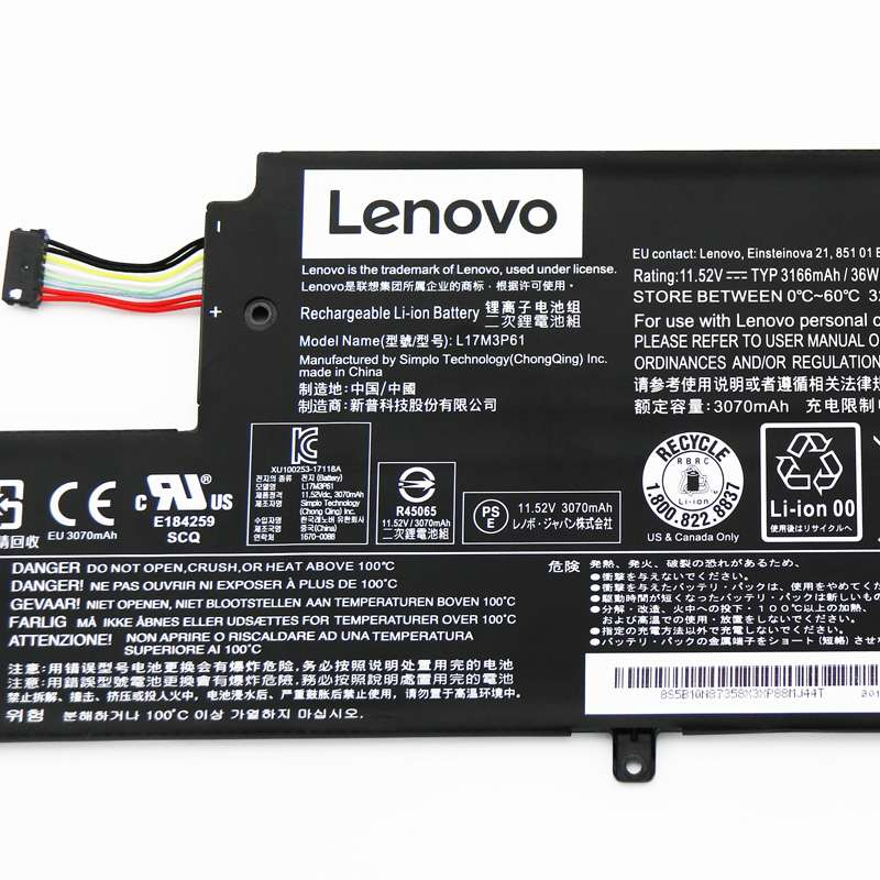 PIN  Lenovo Yoga 320-11 520-12 720-12IKB 320S-13IKB L17L3P61 L17C3P61 L17M3P61 New Battery