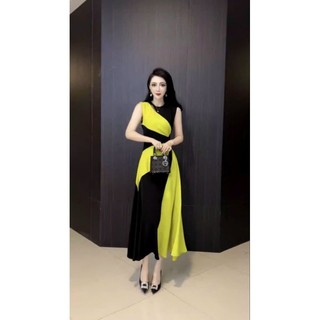 ĐẦM LỤA PHỐI MÀU CAO CẤP