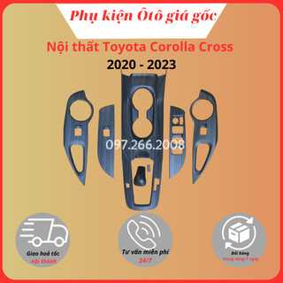 Ốp nội thất xe toyota corolla cross 2020 - 2022, 2022, 2023, 2024 nhựa abs vân đá cao cấp
