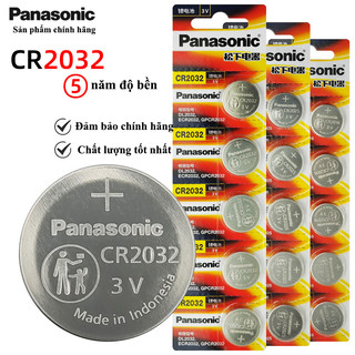 Vỉ 5 viên pin cúc áo panasonic cr2032 / cr2016 / cr1632 / cr2025 / cr1220 / cr1620 / cr1616 pin 3v lithium