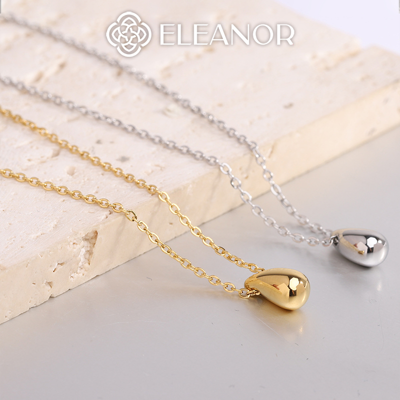Dây chuyền nữ titan Eleanor Accessories hình giọt nước basic phụ kiện trang sức 0010