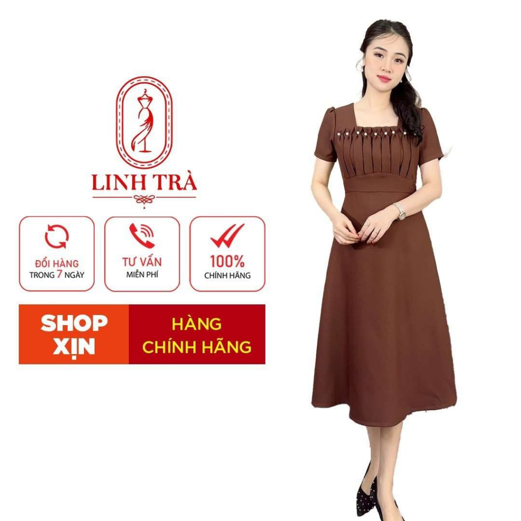 (LT 645) Cao Cấp Dáng Dài Sang Trọng Quý Phái Cực Xinh Bigsize Cho Mẹ Đi Tiệc