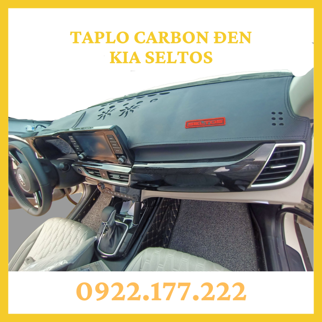 Kia Seltos - Thảm Taplo Chống Nóng, nhiều mẫu mã đẹp, Form may chuẩn, giá tại xưởng!