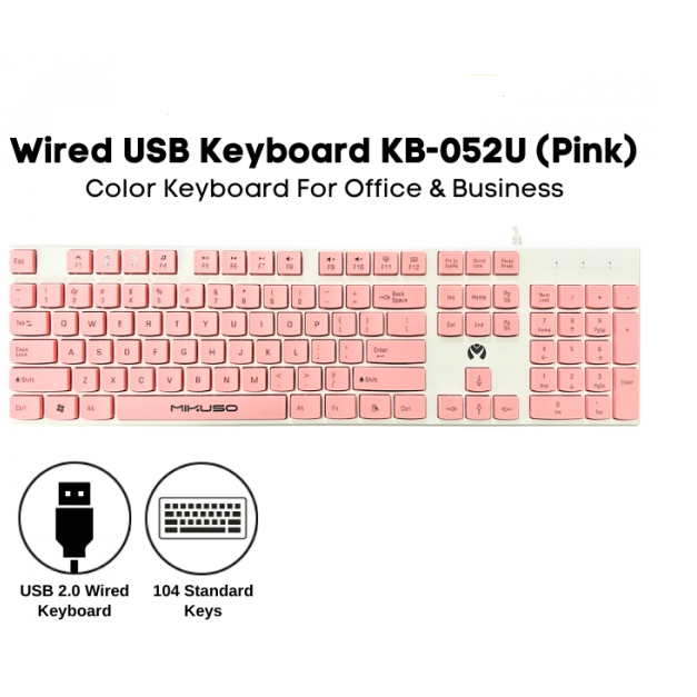 BÀN PHÍM KB-052U MKS USB CHẤT LƯỢNG TỐT ĐA MÀU SẮC SIÊU ĐẸP-HT