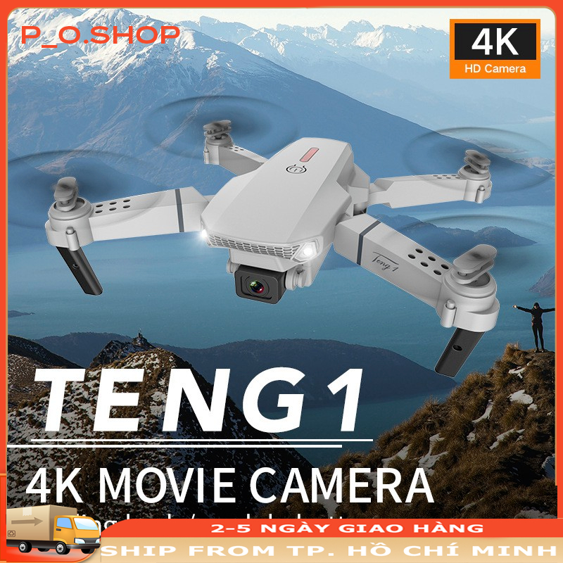 E88Pro Drone 4K HD Camera Kép Có Định Vị WiFi