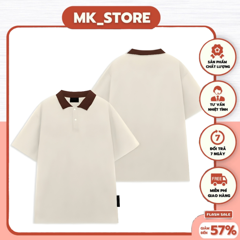 Áo Thun Polo Cotton Premium Phối Cổ Chuẩn Local Brand, Chất Vải Mát Không Xù - Nhận In Áo Lớp Theo Yêu Cầu (TCP3)
