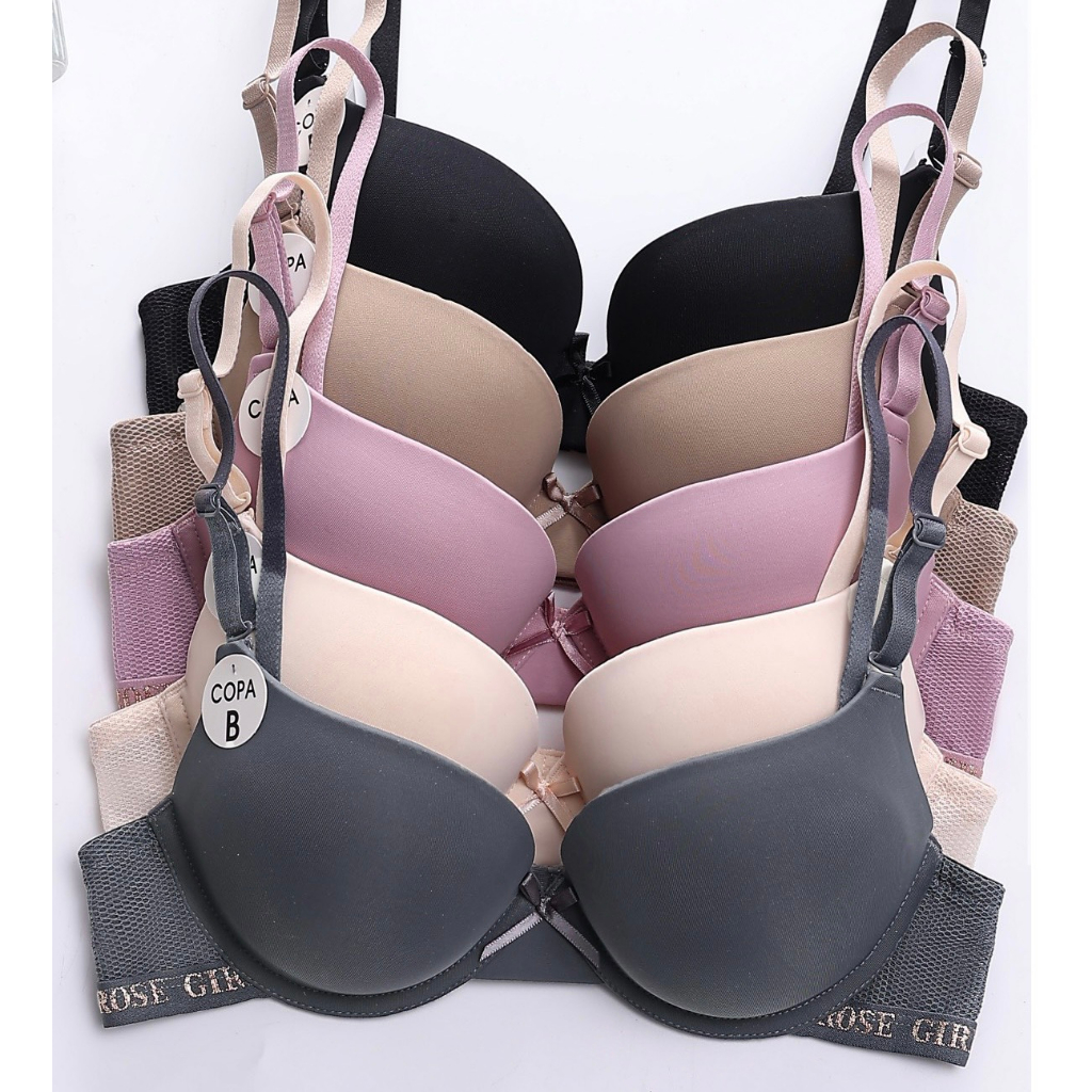 Áo Lót Nữ ❤️ Áo Lót Đúc Su Cao Cấp Copa Dây Lưới Có Gọng Đệm Dày Myna 7276