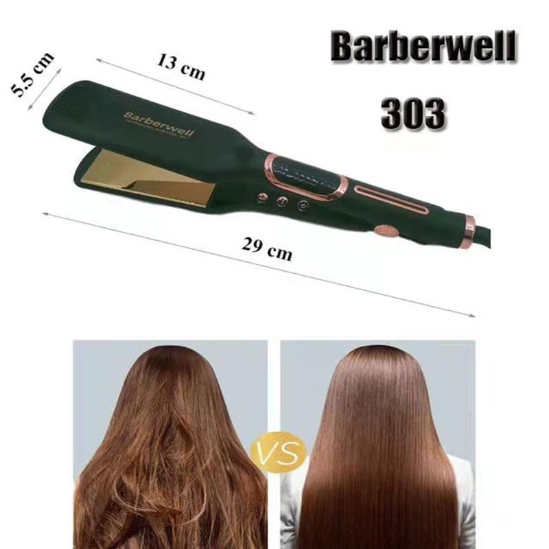 Máy là duỗi ép tóc Barberwell cao cấp mượt bóng tóc chuyên dùng salon
