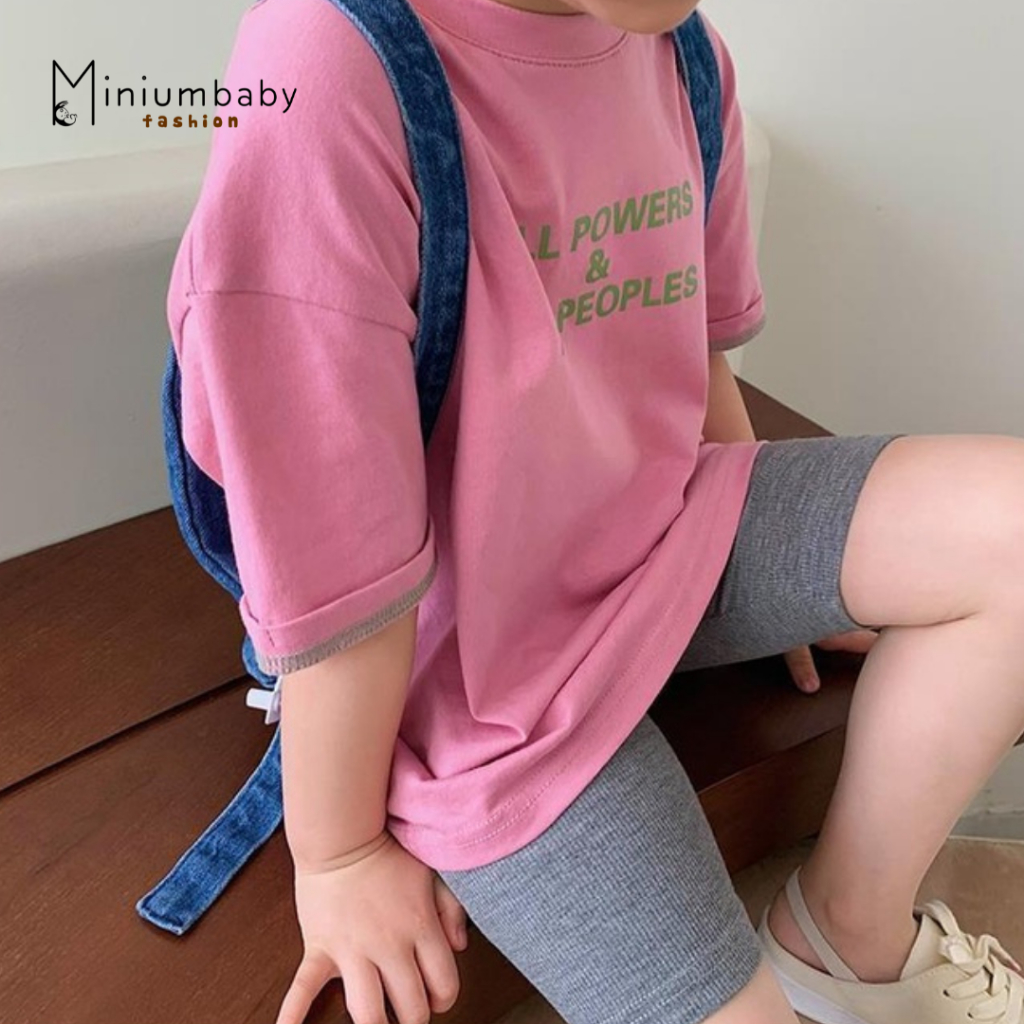 Quần đùi lửng cho bé trai bé gái, chất liệu 100% cotton thoáng khí, mát mẻ cạp chun mặc mùa hè, nhiều màu sắc-QC1555