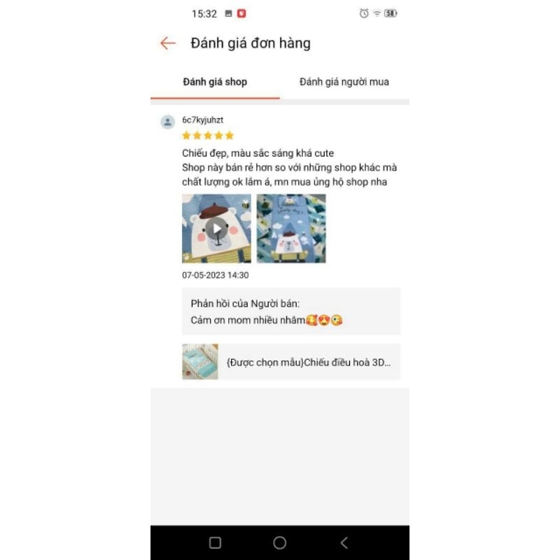 Chiếu điều hoà 5D cho bé kèm gối cao su non