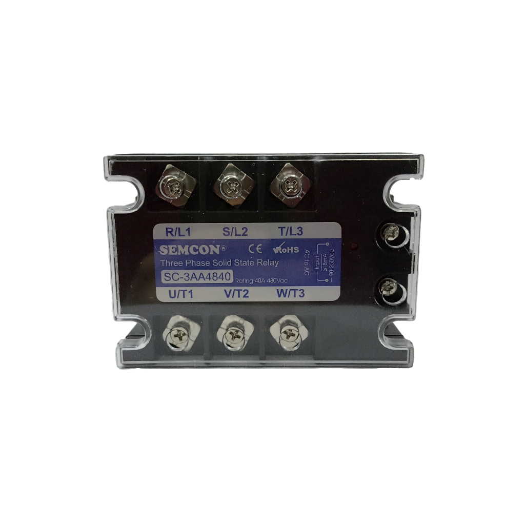 Rơ-le bán dẫn, SSR 3 Pha AC to AC input: 90-250Vac dòng 40A, 60A, 80A, 100A, 120A, 150A, 200A - Solid State Relay