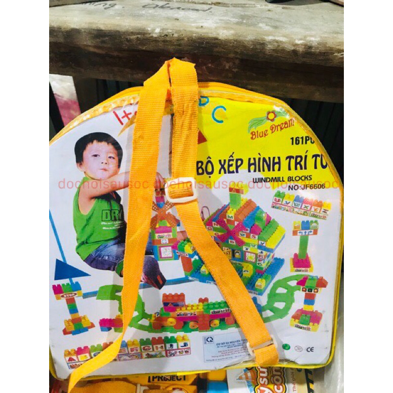 Bộ balo xếp hình cối xay gió phát triển trí tuệ cho bé